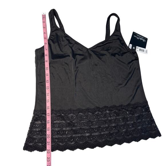 Body Form Fine Lingerie NWT MSRP $30 black two piece camisole and panties. - Picture 2 of 7